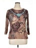 Cactus Brown 3/4 Sleeve Top Size XL - photo 1