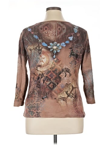 Cactus 3/4 Sleeve Top (view 2)