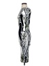 ASOS Graphic Silver Cocktail Dress Size 0 - photo 5
