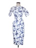 ASOS Print Blue Cocktail Dress Size 00 - photo 1