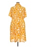 BLOOMCHIC 100% Polyester Print Yellow Casual Dress Size 18 - photo 2