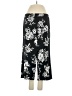 Susan Graver Print Black Casual Pants Size XS - photo 1