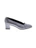 Amalfi Metallic Gray Heels Size 8 1/2 - photo 1