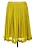 BCBGMAXAZRIA Solid Yellow Casual Skirt Size 10 - photo 1