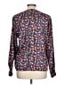 Pierre Cardin 100% Polyester Print Black Long Sleeve Blouse Size 10 - photo 2