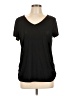 Style&Co Black Short Sleeve Top Size L - photo 1