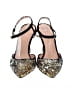 J.Crew Print Gold Heels Size 8 1/2 - photo 2