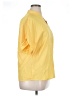 Unbranded 100% Polyester Yellow Short Sleeve Blouse Size XL - photo 4