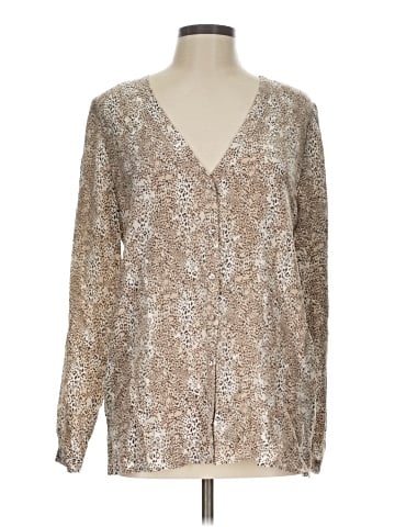 Joie Long Sleeve Silk Top (view 1)