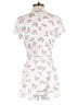 Unbranded Floral White Romper Size S - photo 2