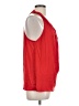 Naked Zebra 100% Polyester Red Sleeveless Blouse Size L - photo 4