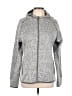 Oddi 100% Polyester Gray Zip Up Hoodie Size L - photo 1