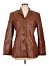 Lobi Lobi 100% Leather Solid Brown Leather Jacket Size L - photo 1