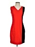 Julio Color Block Red Cocktail Dress Size 2 - photo 1