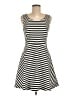 Express Stripes Black Casual Dress Size M - photo 1