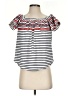 THML White Short Sleeve Blouse Size S - photo 1
