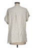 Ellison 100% Cotton Silver Short Sleeve Blouse Size M - photo 2