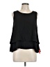 Shinestar 100% Polyester Black Sleeveless Blouse Size L - photo 1
