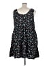Torrid Floral Black Casual Dress Size 4X Plus (4) - photo 2