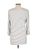 J.Jill Stripes Gray 3/4 Sleeve Blouse Size L (tall) - photo 2