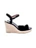 Coach 100% Leather Black Wedges Size 9 - photo 1