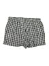 Anrabess 100% Rayon Checkered-gingham Black Shorts Size XL - photo 2