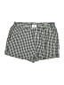 Anrabess 100% Rayon Checkered-gingham Black Shorts Size XL - photo 1