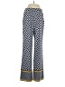Lands' End Print Blue Casual Pants Size S - photo 1