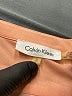 Calvin Klein 100% Polyester Animal Print Tan 3/4 Sleeve Blouse Size S - photo 7
