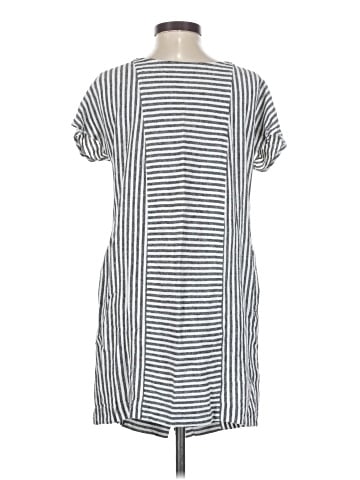Madewell Stripe-Play Button-Back Tee Dress (view 2)