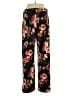 Joan Vass Floral Black Casual Pants Size L - photo 2