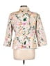 Notations 100% Polyester Floral Ivory Blazer Size L - photo 2