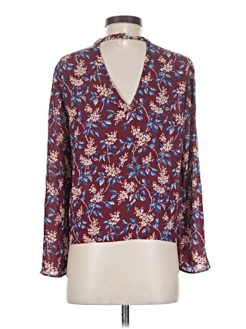 Madewell Bell-Sleeve Tie Top in Antique Flora (view 2)