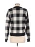 Marled Checkered-gingham Black Cardigan Size L - photo 2