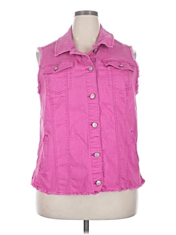 LOGO by Lori Goldstein Denim Vest (view 1)
