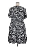 Hem & Thread Print Black Casual Dress Size 2X - photo 2