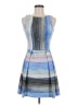 Black Halo Graphic Blue Cocktail Dress Size 6 - photo 1