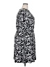 Hem & Thread Print Black Casual Dress Size 2X - photo 4
