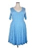 Torrid Polka Dots Blue Casual Dress Size 2X Plus (2) - photo 1