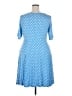Torrid Polka Dots Blue Casual Dress Size 2X Plus (2) - photo 2