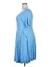Torrid Polka Dots Blue Casual Dress Size 2X Plus (2) - photo 5
