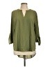 Cato 100% Polyester Green 3/4 Sleeve Blouse Size L - photo 1