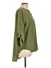 Cato 100% Polyester Green 3/4 Sleeve Blouse Size L - photo 4