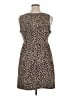 Apt. 9 Animal Print Brown Casual Dress Size XL - photo 2