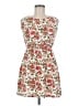 MAX 100% Rayon Floral White Casual Dress Size M - photo 1