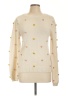 Blu Pepper Polka Dots Ivory Pullover Sweater Size L - photo 1