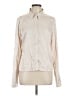 Topshop 100% Polyester Metallic Ivory Long Sleeve Blouse Size 12 - photo 1