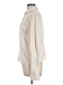 Topshop 100% Polyester Metallic Ivory Long Sleeve Blouse Size 12 - photo 5