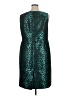 Kasper 100% Polyester Animal Print Teal Cocktail Dress Size 14 - photo 2