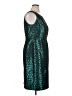 Kasper 100% Polyester Animal Print Teal Cocktail Dress Size 14 - photo 4